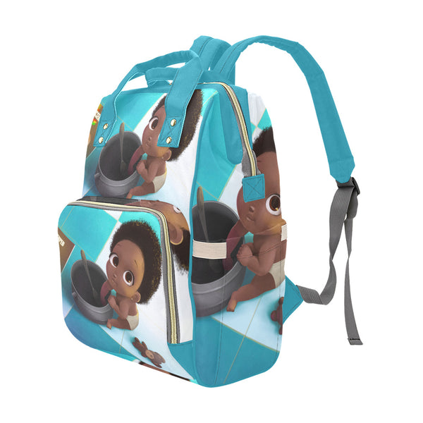 Chocolate Baby Boy Diaper Backpack