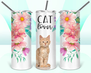 Pink 20oz Cat Tumblers Double Wall Cat Travel Mug