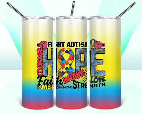 Fight Autism Tumbler